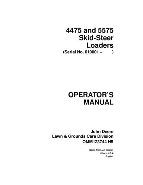 john deere skid steer 4475|john deere 5575 service manual.